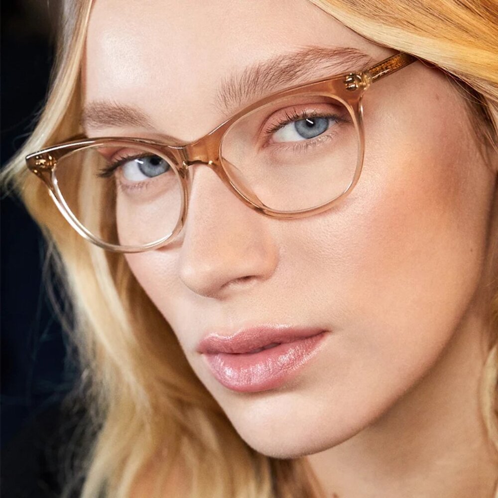 DIFF Eyewear - Jade Blue-Light Glasses, Melon Crush